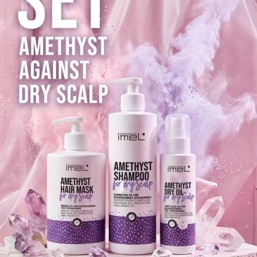 Σετ Amethyst For Dry Scalp Line Imel - 3 τμχ Σετ Amethyst For Dry Scalp Line Imel - 3 τμχ