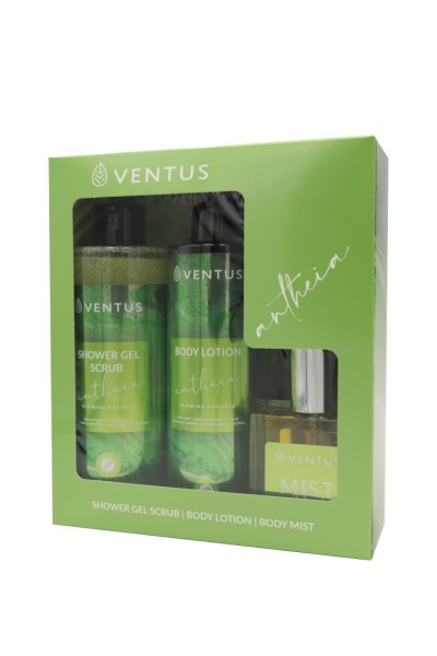 Ventus Antheia Gift Set Sh.gel 300ml + Bl 250ml + Mist 50ml