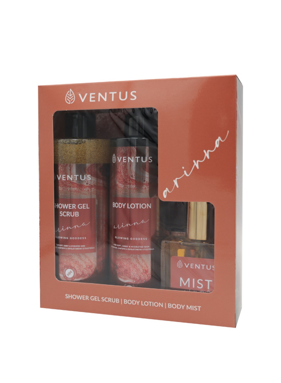 Arinna Gift Set Ventus Sh.Gel 300ml + Bl 250ml + Mist 50ml