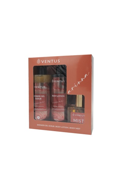 Ventus Arinna Gift Set Sh.Gel 300ml + Bl 250ml + Mist 50ml