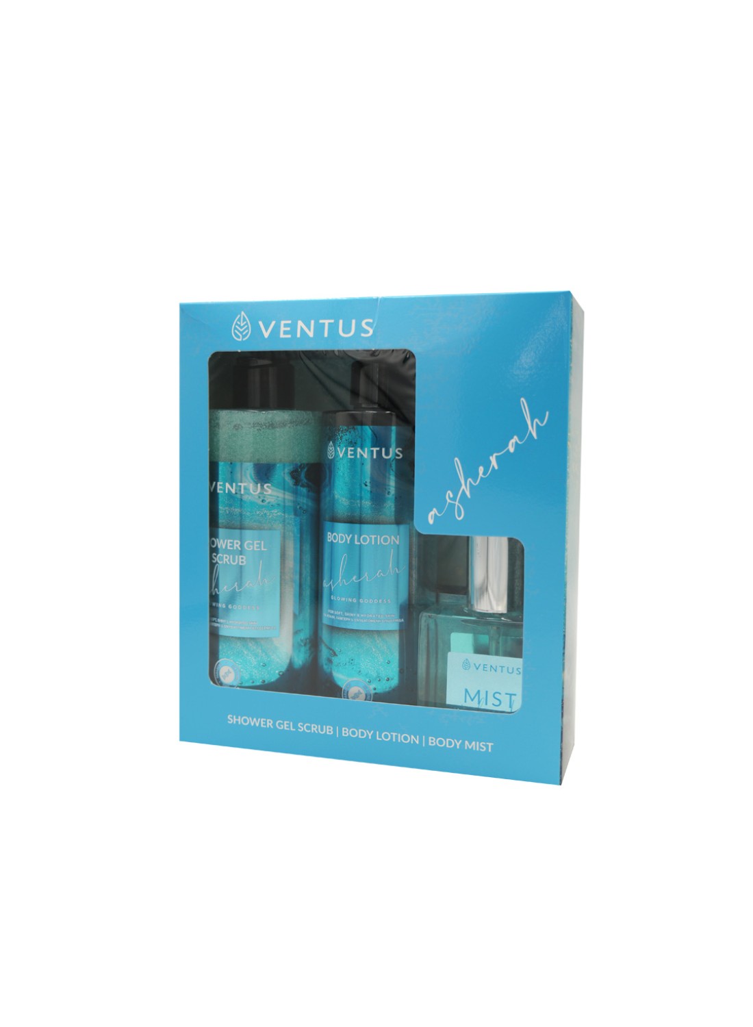 Ventus Asherah Gift Set Sh.gel 300ml + Bl 250ml + Mist 50ml