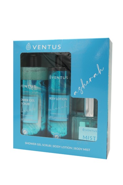 Ventus Asherah Gift Set Sh.gel 300ml + Bl 250ml + Mist 50ml