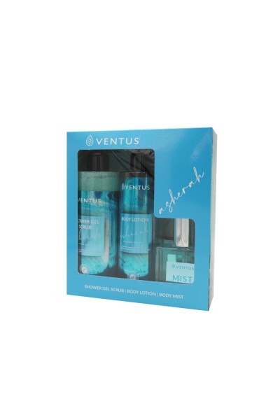 Asherah Gift Set Ventus Sh.gel 300ml + Bl 250ml + Mist 50ml