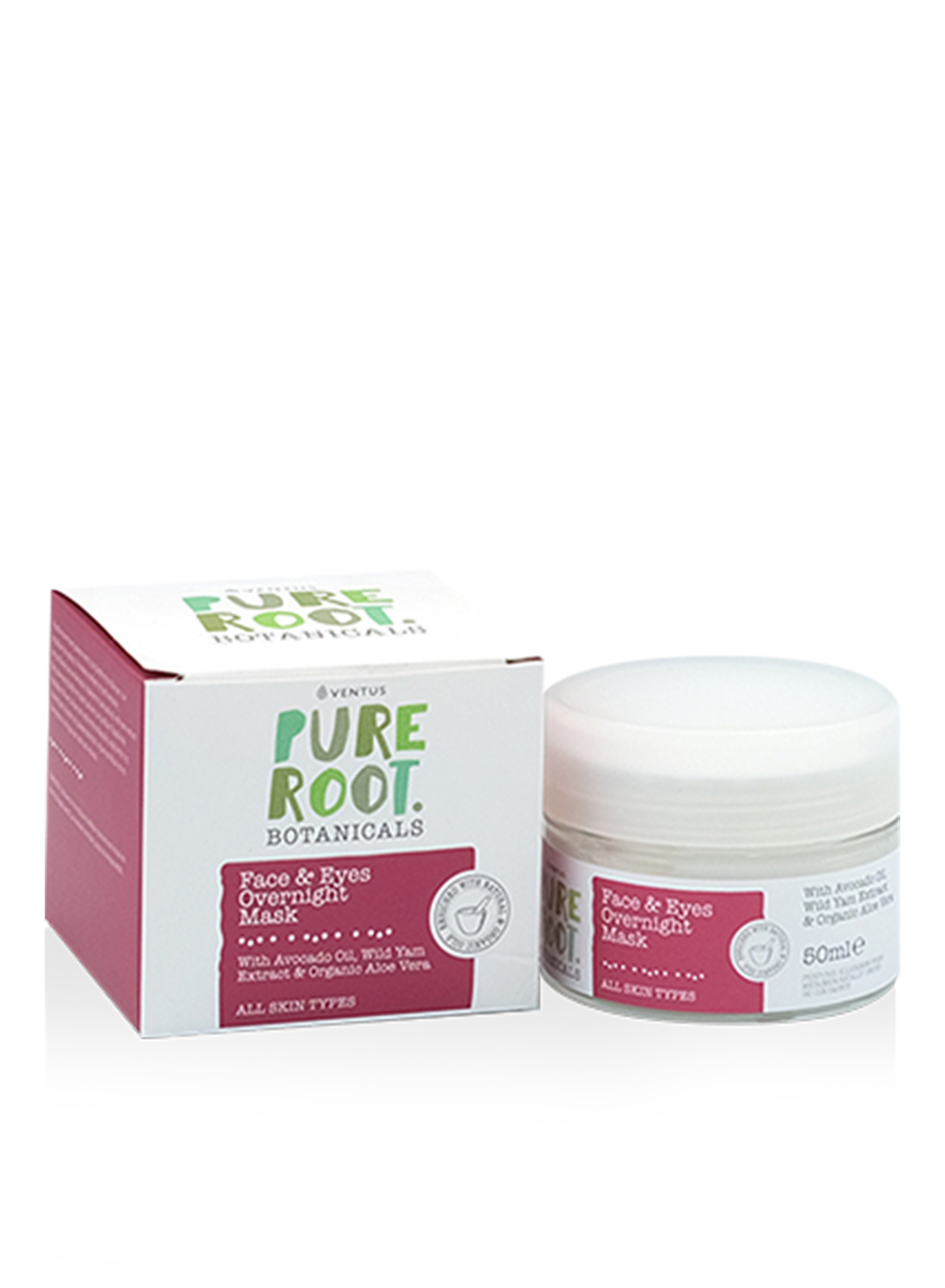 Mάσκα Προσώπου & Ματιών Νυκτός Ventus Pure Root 50ml