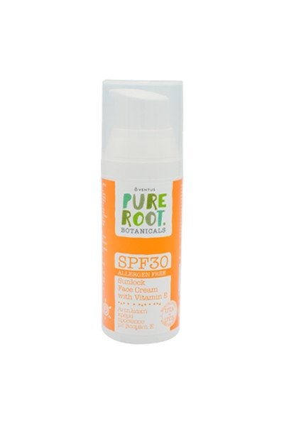Αντηλιακή Κρέμα Προσώπου Ventus Pure Root SPF 30 50ml