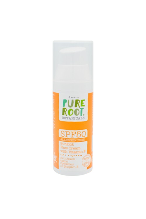 Αντηλιακή Κρέμα Προσώπου Ventus Pure Root SPF 50 50ml