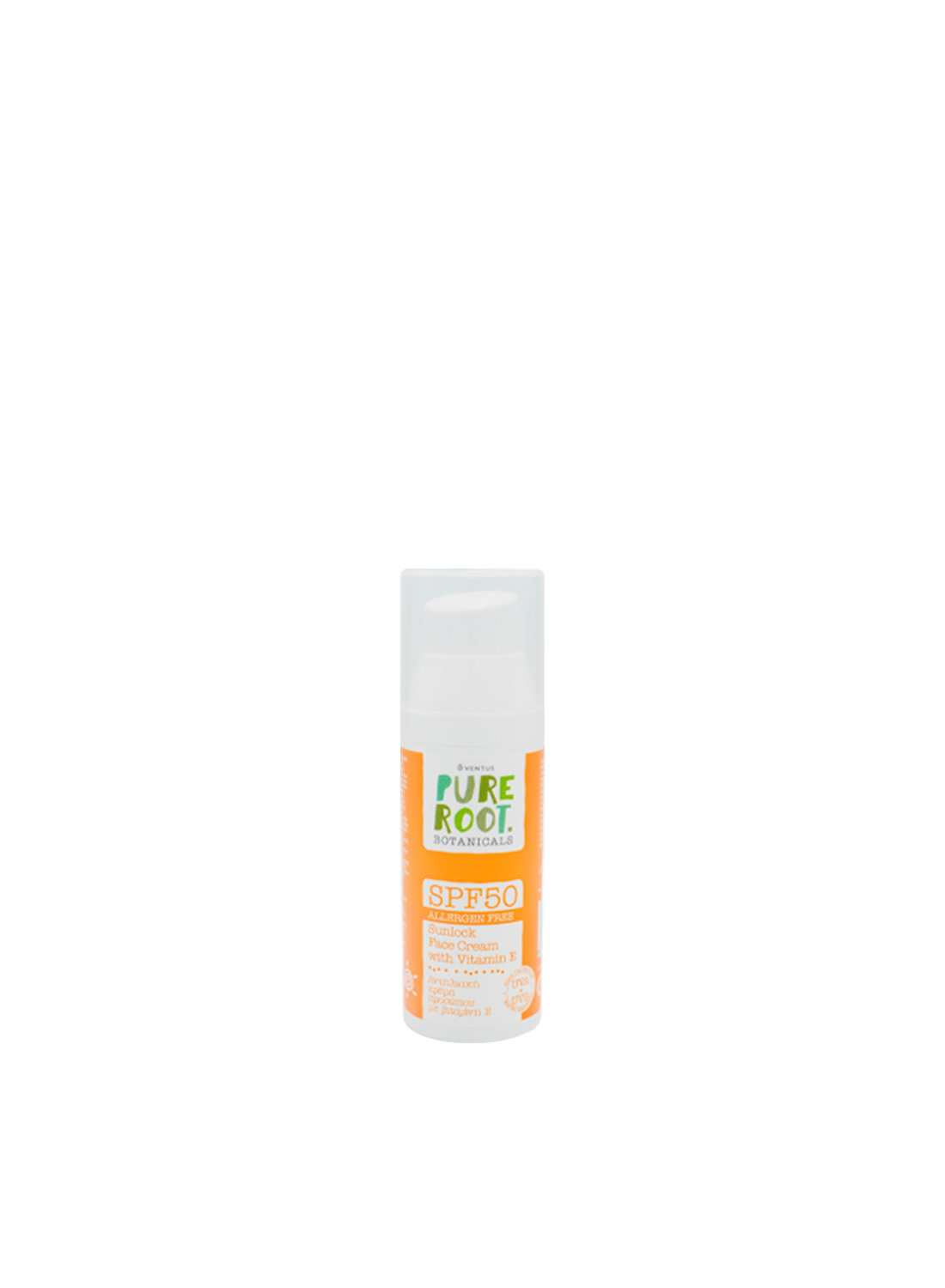 Αντηλιακή Κρέμα Προσώπου Ventus Pure Root SPF 50 50ml