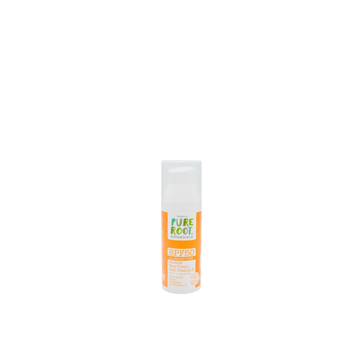 Αντηλιακή Κρέμα Προσώπου Ventus Pure Root SPF 50 50ml