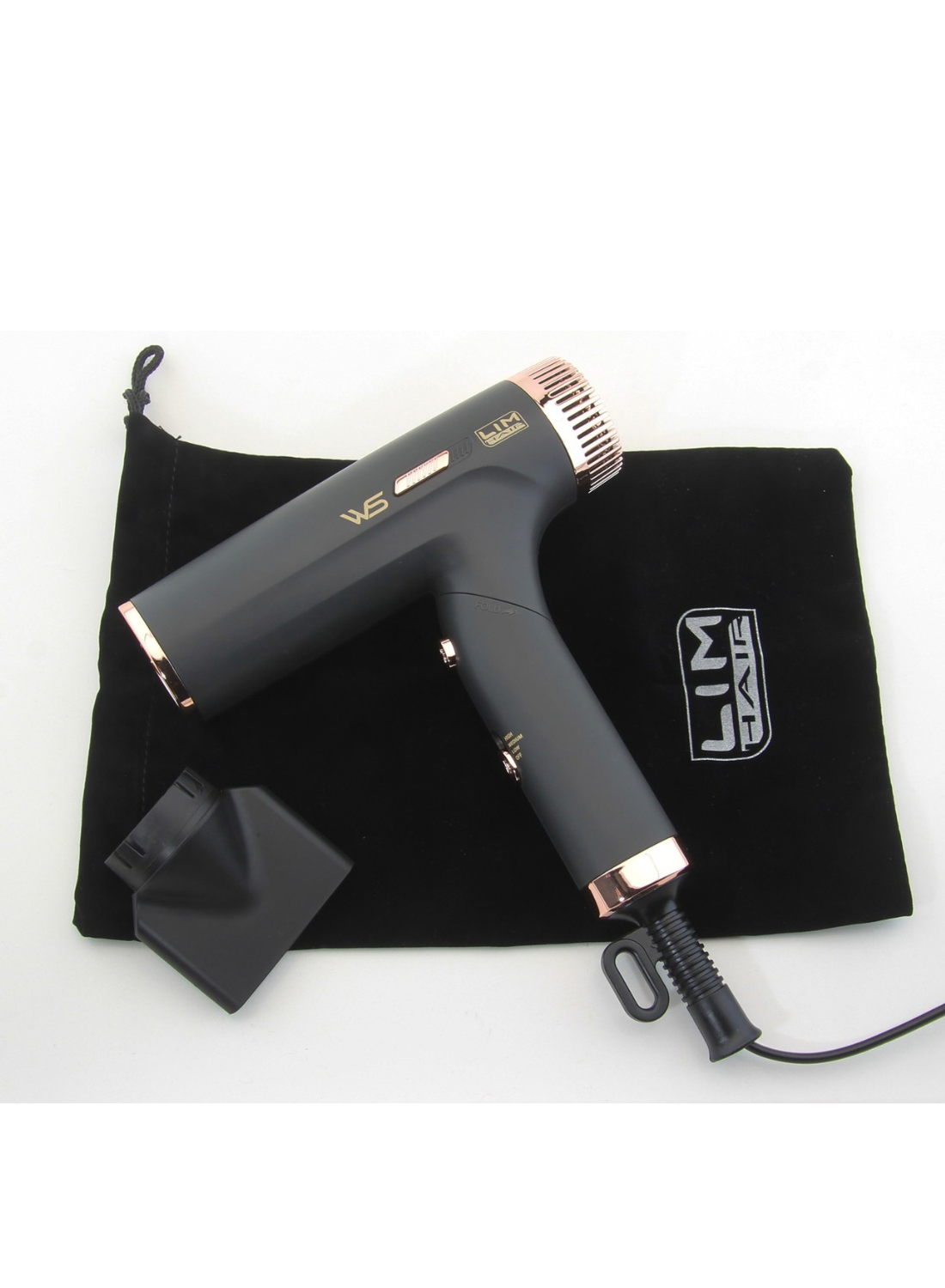 LIM HAIR WS Πτυσσόμενο Πιστολάκι Μαλλιών Ταξιδίου 1200W Black